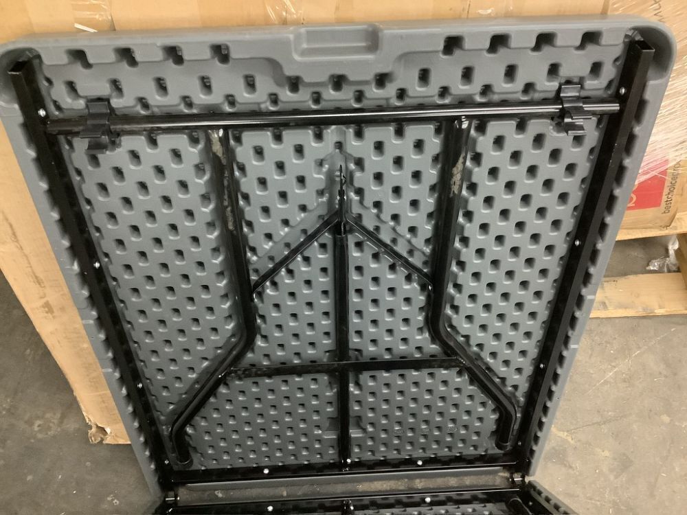 Portable Folding Plastic Dining Table w/ Handle, Lock - 6ft - Image 3 - Lot 779