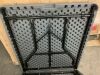 Portable Folding Plastic Dining Table w/ Handle, Lock - 6ft - Thumbnail 3
