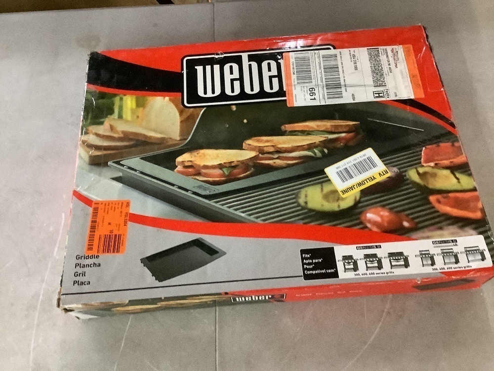 Weber Cast-Iron Griddle for Genesis II and II LX 300/400/600 Gas Grill - Image 2 - Lot 311JF