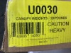 USW 30 lbs. Black US Weight Canopy Weight Plates (Set of 4) - Thumbnail 3
