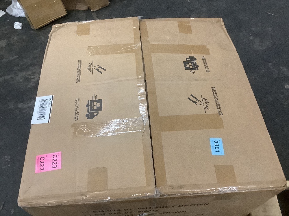 Uixe Light Brown Faux Leather Upholstered Swivel Accent Barrel Chair - Image 5 - Lot 24JF