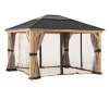 Sunjoy Universal Curtains and Mosquito Netting for 13 ft. x 15 ft. Wood Gazebos - Thumbnail 1