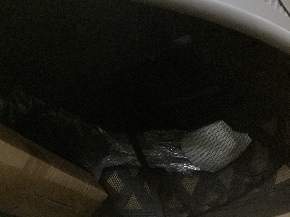 Sunnydaze Black Cross Weave 36 in. x 24 in. Round Steel Wood Burning Fire Pit with Spark Screen - Image 5 - Lot 287JF