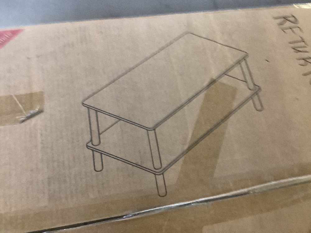 Polibi 39.3 in. Walnut Round MDF Coffee Table with Storage and Shelves - Image 3 - Lot 595JF