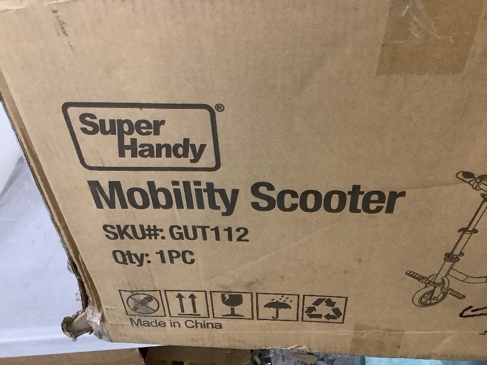 SuperHandy Passport Mobility Scooter for Adults- Foldable, 3 Wheel, Airline Travel Friendly - 13 Mile Range, Includes 2 Removable 44.4V Lithium-ion Batteries & Charger - Image 8 - Lot 21JF