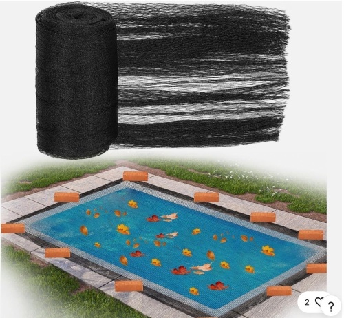 25 X 45 Feet Pool Leaf Net Cover - Rectangle Inground Swimming Pool Cover - Lot 208JF