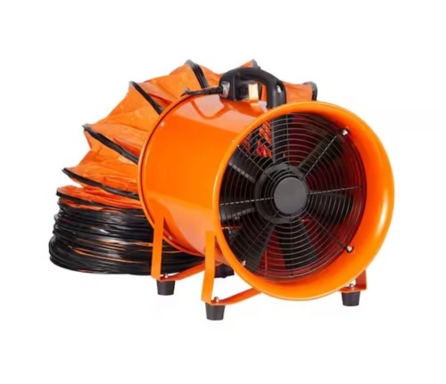 12 in. 2 Fan Speeds Blower Fan in Orange, 33 ft. Duct Hose, 560W Shop Exhaust Blower 2894CFM, Industrial Blower for Dust - Lot 205JF
