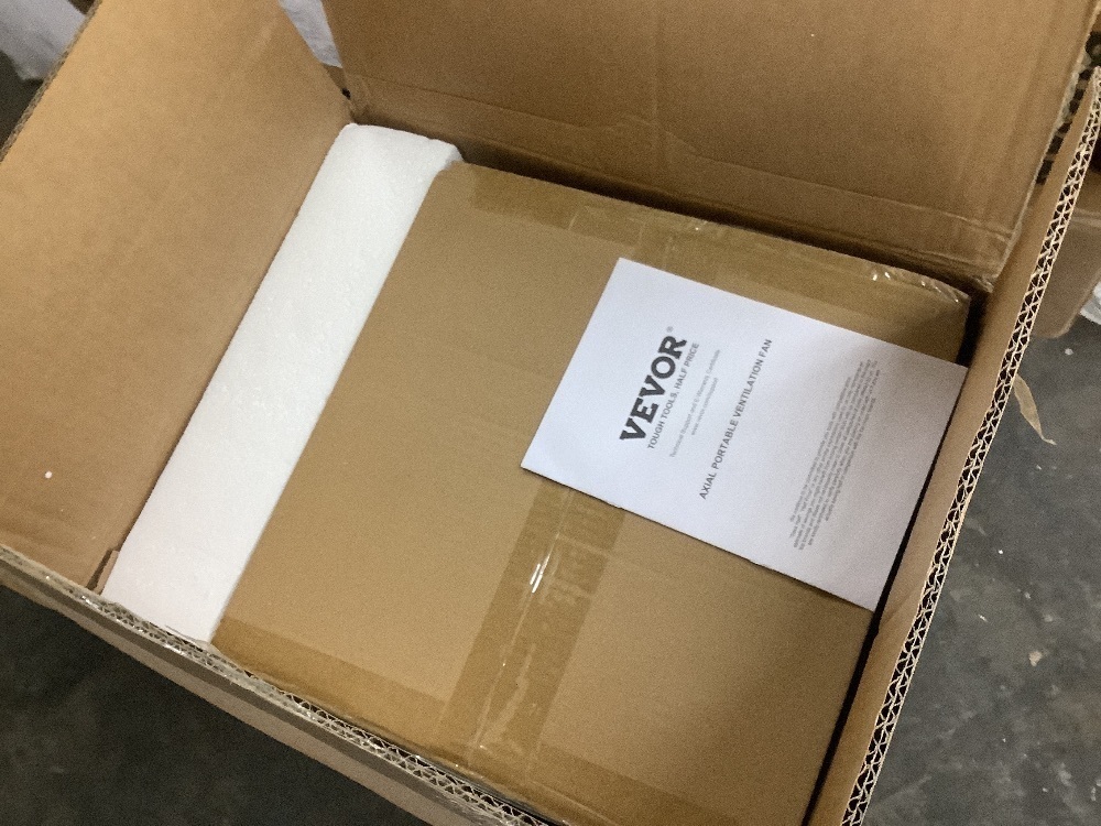 12 in. 2 Fan Speeds Blower Fan in Orange, 33 ft. Duct Hose, 560W Shop Exhaust Blower 2894CFM, Industrial Blower for Dust - Image 3 - Lot 205JF
