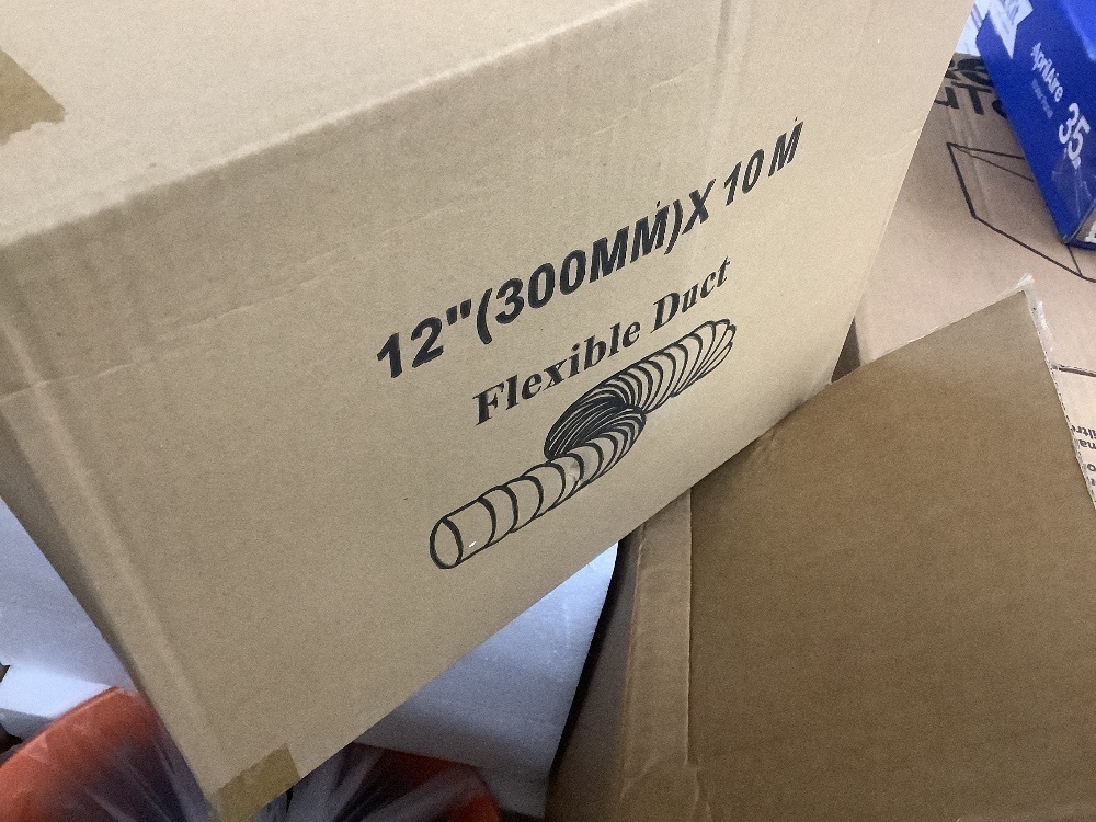 12 in. 2 Fan Speeds Blower Fan in Orange, 33 ft. Duct Hose, 560W Shop Exhaust Blower 2894CFM, Industrial Blower for Dust - Image 5 - Lot 205JF