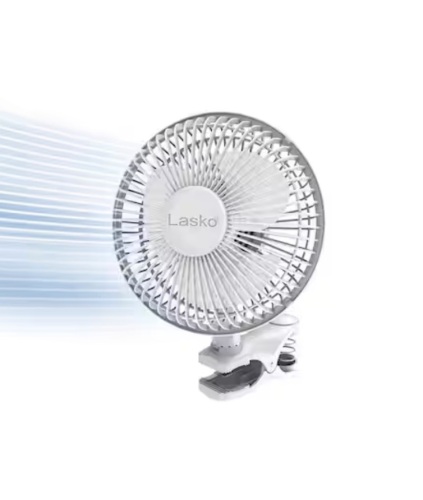 Lasko 6 in. 2-Speed Clip Fan - Lot 605JF