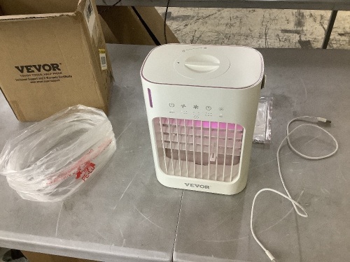 Portable Air Conditioner, 4-in-1 Evaporative Air Cooler, 3-Speed Mini - Lot 608JF