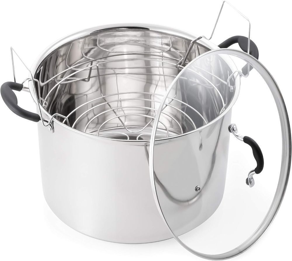 Prep•N•Cook by McSunley 21.5Qt Induction Stainless Steel Water Bath Canner - Image 1 - Lot 192JF