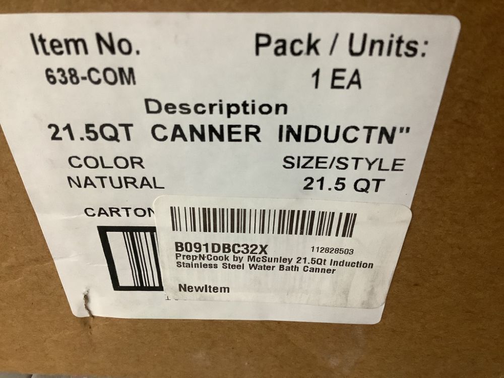 Prep•N•Cook by McSunley 21.5Qt Induction Stainless Steel Water Bath Canner - Image 6 - Lot 192JF