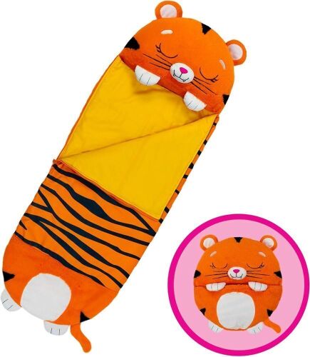 Happy Nappers 2in1 Pillow & Sleepy Sack, Tiger Tobi, 66 x 30 - Lot 611JF