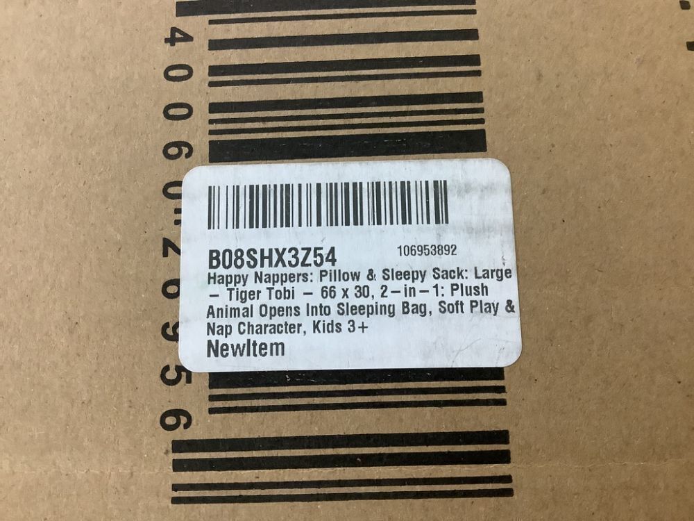 Happy Nappers 2in1 Pillow & Sleepy Sack, Tiger Tobi, 66 x 30 - Image 4 - Lot 611JF