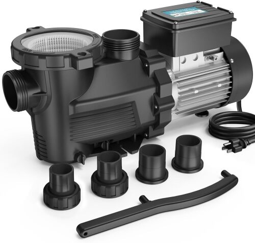 In/Above Ground Pool Pump, Self Primming High Flow (Dual Speed, 2HP, 5200 GPH, 115V) - Lot 37