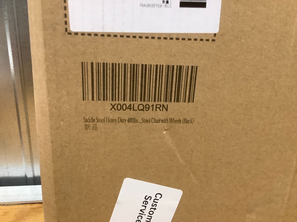 Saddle Stool with Wheels Ergonomic - Thick Wide Saddle Cushion, Healthy Posture No Pain, Easy to Adjust, Smooth Rolling No Creaky Noises, Rolling Swivel Saddle Stool Chair for Salon Massage (Black) - Image 4 - Lot 7789