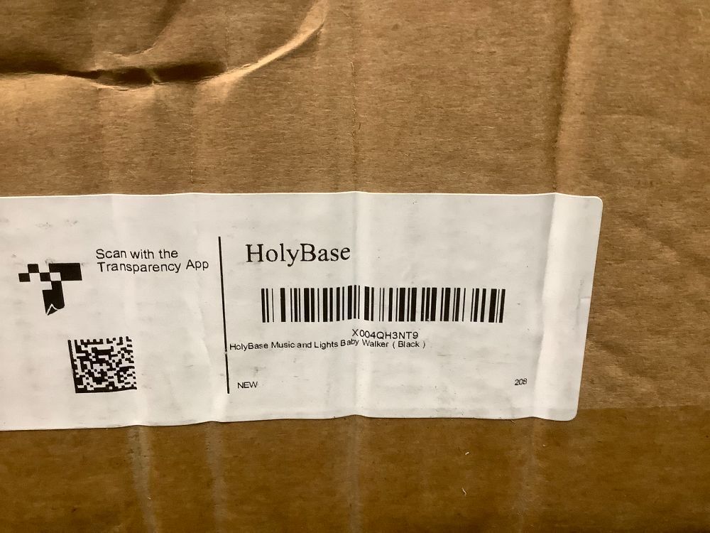 Music and Lights Baby Walker Foldable with 9 Adjustable Heights Black - Image 2 - Lot 7796