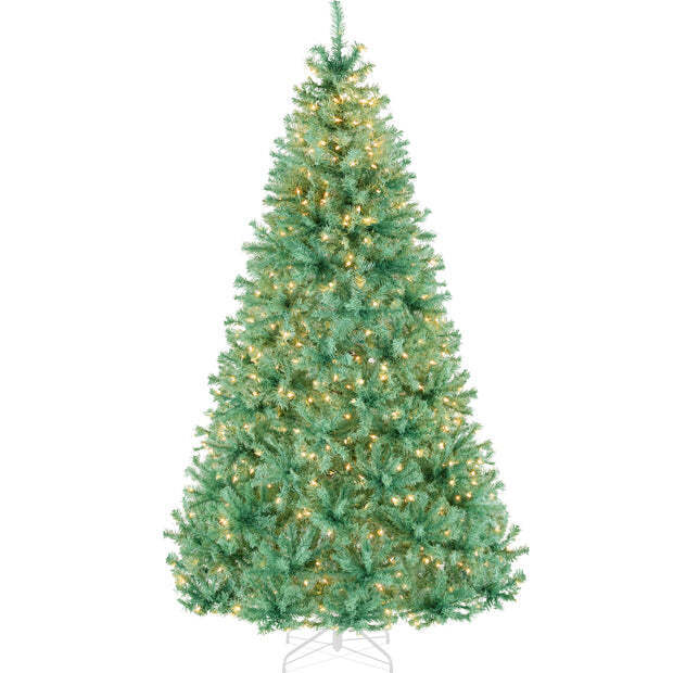 Pre-Lit Artificial Sage Green Christmas Tree w/ Incandescent Lights 6ft - Image 1 - Lot 7893