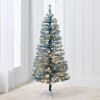 4ft Pre-lit Christmas Tree, Artificial Mini Tree Perfect for Kids, Apartments, Bedroom with Twinkling LED Lights - Thumbnail 1