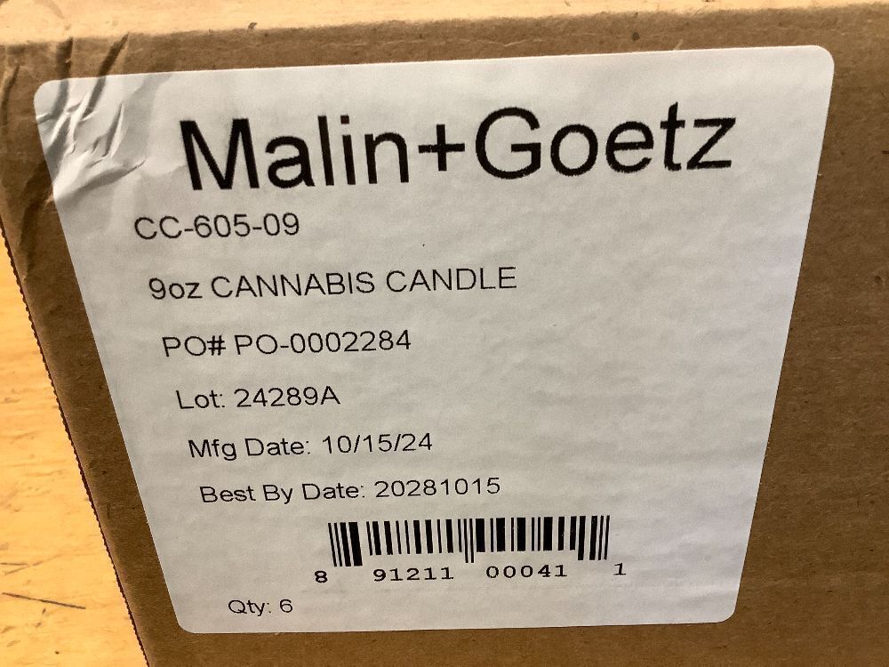 Set of 6 Malin + Goetz Cannabis Candle - Image 2 - Lot 7928