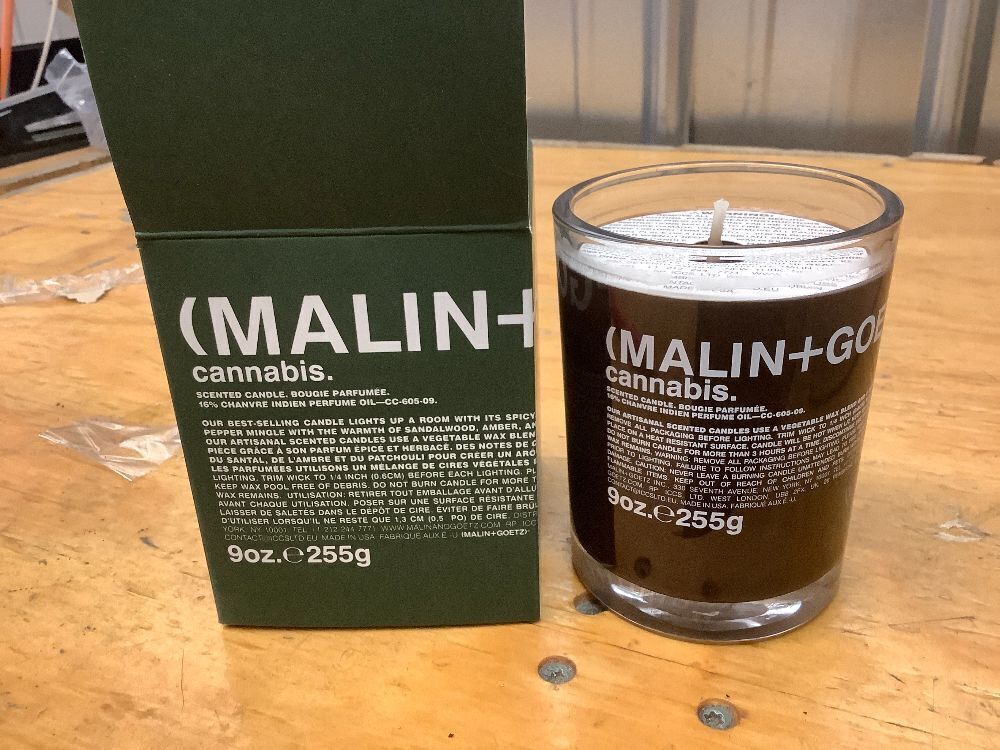 Set of 6 Malin + Goetz Cannabis Candle - Image 3 - Lot 7945