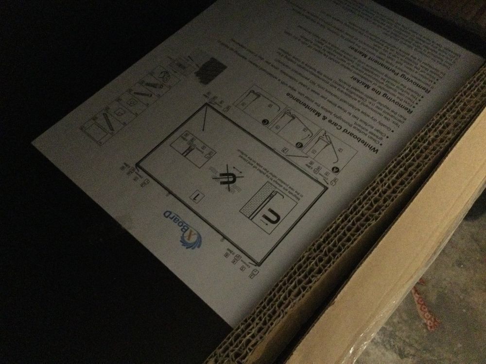 XBoard Magnetic Chalkboard Blackboard 48 x 36, Chalk Board/Black Board with 2 Magnets, Black Aluminium Frame - Image 3 - Lot 8201