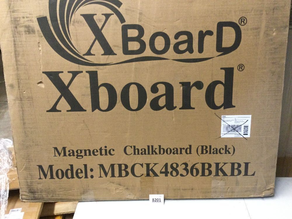XBoard Magnetic Chalkboard Blackboard 48 x 36, Chalk Board/Black Board with 2 Magnets, Black Aluminium Frame - Image 4 - Lot 8201