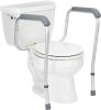 Medline Toilet Safety Rail For Seniors with Easy Installation, Height Adjustable Toilet Safety Frame, Bathroom Assist Rail with Armrests, Bathroom Safety, 250 lb. Weight Capacity - Thumbnail 1