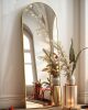Arched Full Length Mirror - 18"58" Floor & Wall Mounted Mirror for Bedroom & Living Room, Gold - Thumbnail 1