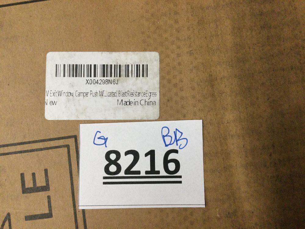 TZGP RV Exit Window, Camper Push Window, RV Window Replacement with Trim Ring, 30" W x 22" H RV Camper Emergency Escape Window, DOT Certificated, Blast Resistance Egress - Image 3 - Lot 8216