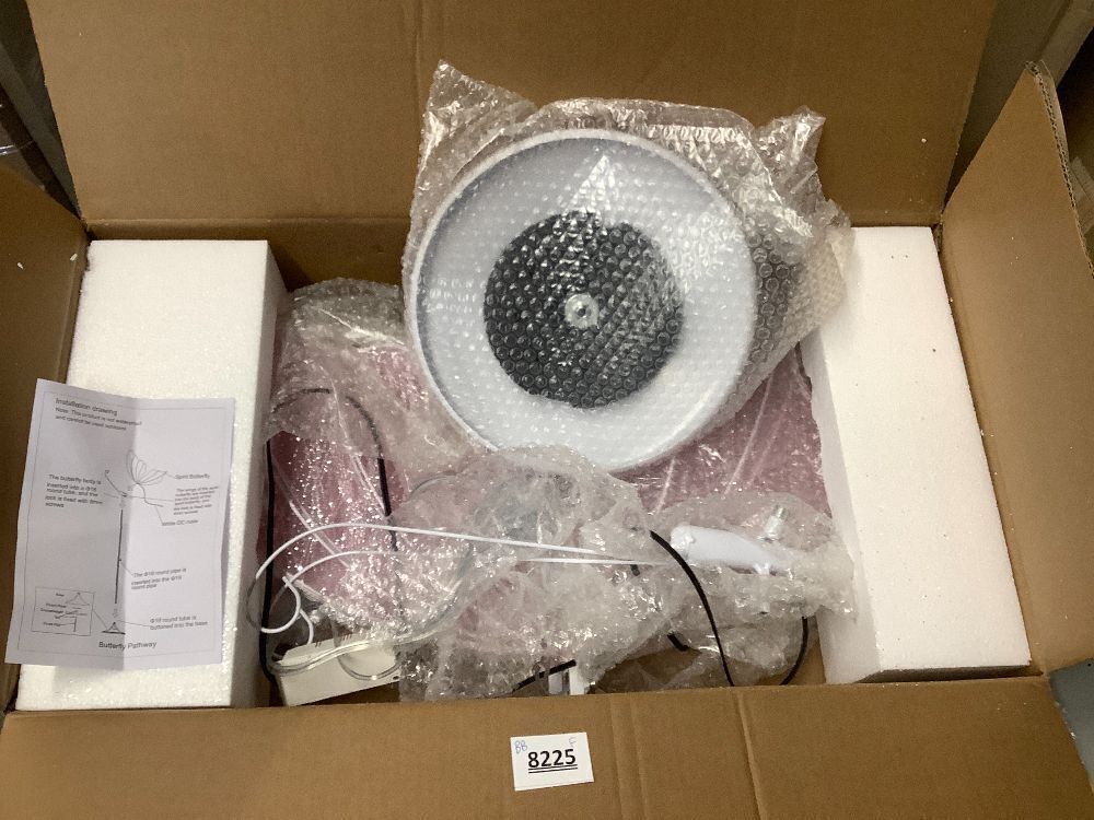 Wedding Butterfly LED Floor Lamp: Hanging Butterfly White Color Ceiling Light - Romantic Wedding Decoration Lights Fixture - Adjustable Height Creative Props (1, 60 CM/23.6 in(Pink Light)) - Image 2 - Lot 8225