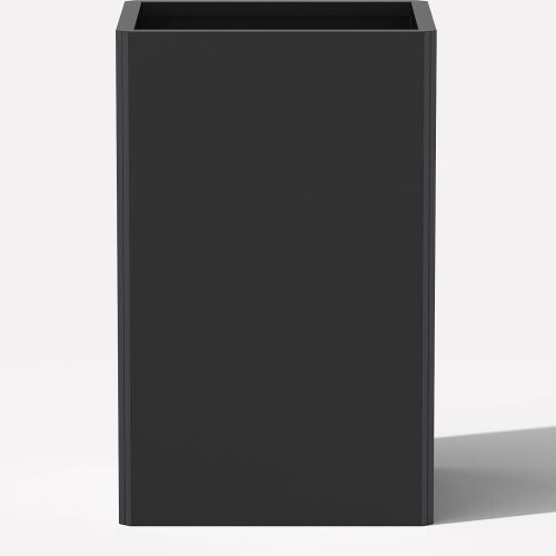 26" Tall Planters, Outdoor＆Indoor Black Planter Pots, Durable All-Weather Use with Drainage Holes, Large Planters Modern Décor for Porch, Patio, Backyard - Lot 8230