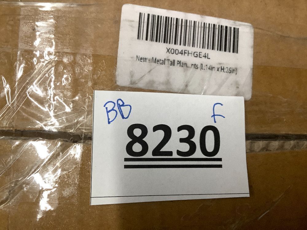 26" Tall Planters, Outdoor＆Indoor Black Planter Pots, Durable All-Weather Use with Drainage Holes, Large Planters Modern Décor for Porch, Patio, Backyard - Image 3 - Lot 8230