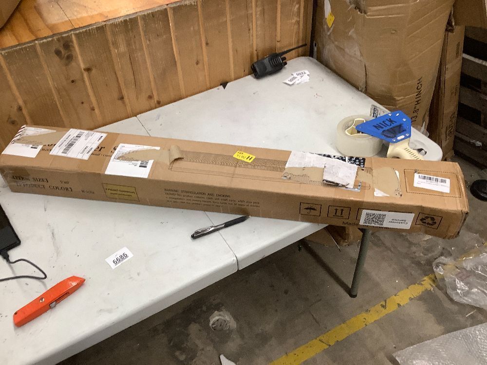 Amagenix Outdoor Roller Shades 5'(W) X 6'(H), Exterior Cordless Patio Shades Roll Up Outdoor Blinds with 90% UV Protection, Two-Section Poles with One-Piece Fabric, Mocha - Image 3 - Lot 6686