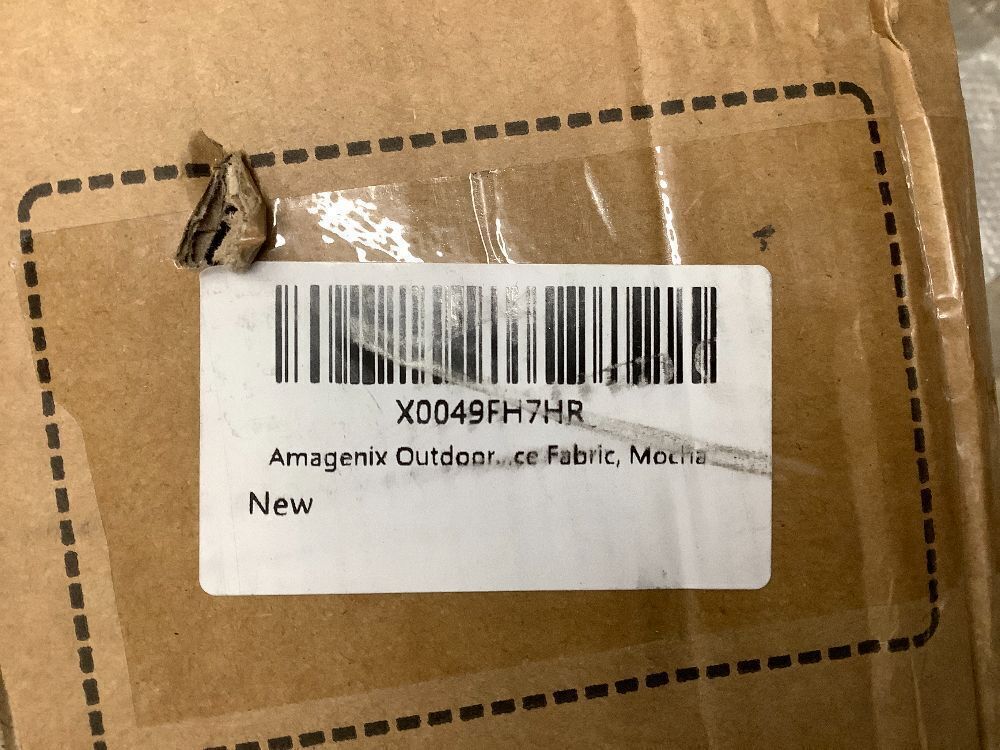 Amagenix Outdoor Roller Shades 5'(W) X 6'(H), Exterior Cordless Patio Shades Roll Up Outdoor Blinds with 90% UV Protection, Two-Section Poles with One-Piece Fabric, Mocha - Image 4 - Lot 6686