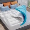Elemuse Dual layer memory foam mattress topper Full - Thumbnail 1
