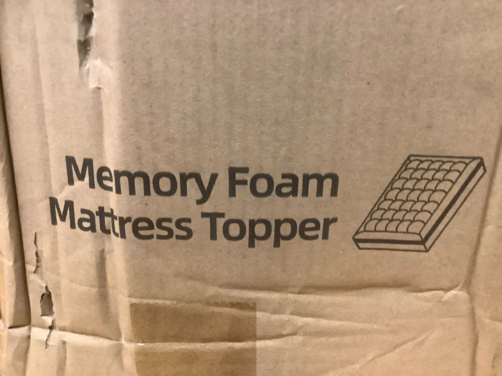 Elemuse Dual layer memory foam mattress topper Full - Image 4 - Lot 6695