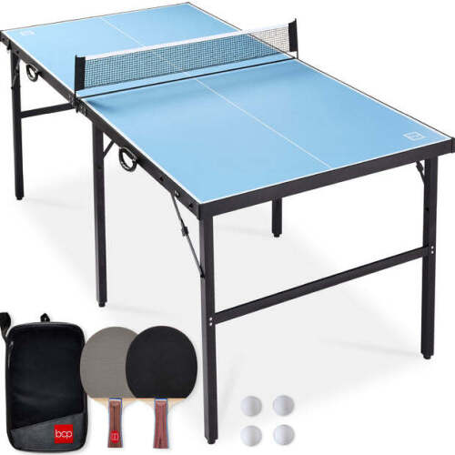 Portable Ping Pong Table Tennis Game Set w/ Paddles, Balls - 6x3ft - Lot 7988