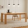 Large Solid Wood Extendable Dining Room Table - Thumbnail 5