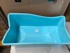 G Ganen Plastic Foldable Bathtub for Shower Portable Ice Bath Tub Blue 30Inch - Thumbnail 2