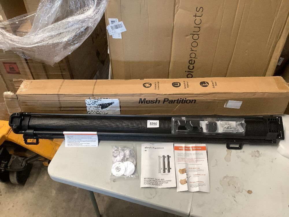250" Reinforced Extra Wide Baby Gate Retractable Dog Gate, 21ft Extra Long Baby Gate Retractable Gates for Dogs, 48" Extra Tall Pet Gate Retractable Fence Outdoor Gate for Deck/Garage/Patio, Black - Image 2 - Lot 8260