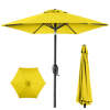 Outdoor Market Patio Umbrella w/ Push Button Tilt, Crank Lift - 7.5ft - Thumbnail 1