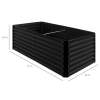 Outdoor Metal Raised Garden Bed for Vegetables, Flowers, Herbs - 6x3x2ft - Thumbnail 2