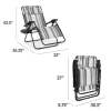 Oversized Reclining Zero Gravity Chair Lounger w/ Cup Holder, Pillow - Thumbnail 2