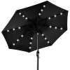 Solar LED Lighted Patio Umbrella w/ Tilt Adjustment, UV-Resistant - 10ft - Thumbnail 1