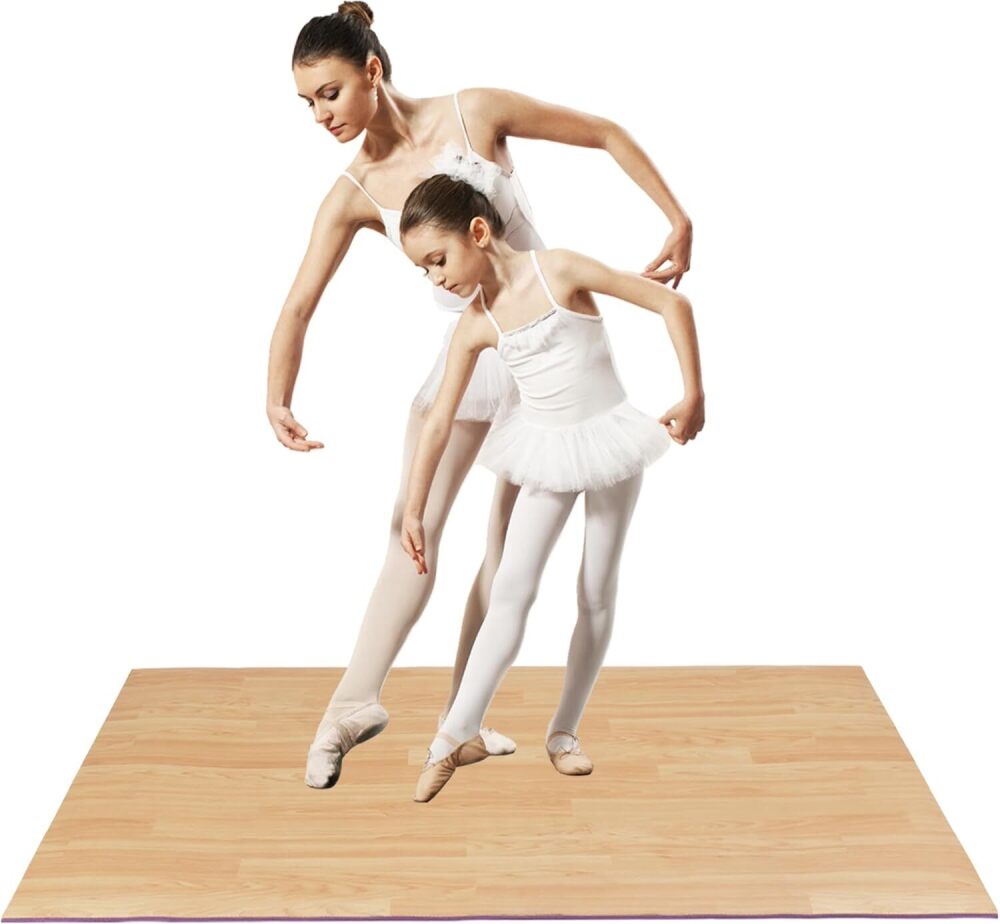 Matrix-Athletic Balance Dance Flooring for Ballet, Tap, Jazz and Pop, Heavy Duty Exercise Flooring for Home, 5mm Thick PVC Training Floor for Adults and Kids - Image 1 - Lot 493