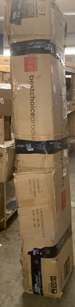 2-Tier Square LED Cantilever Offset Umbrella w/ 360 Rotation, Base - 10x10ft - Image 3 - Lot 708