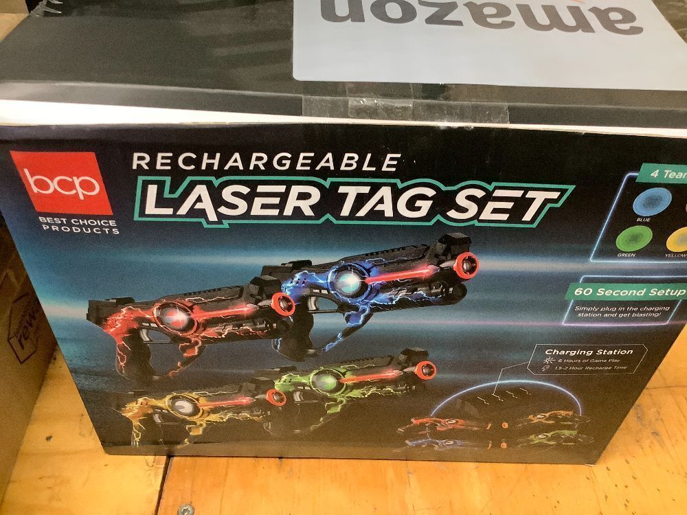 Set of 4 Rechargeable Laser Tag Blasters w/ Docking Station, No Vests Needed - Image 2 - Lot 6280