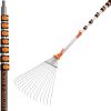 5-30 Telescoping Roof Rake 36 ft Reach // Collapsible Roof Rake for Leaves and Pine with Extension Pole // Roof Cleaning Tool for Gardening and Lawns // High Reach Adjustable Metal Leaf Raker - Thumbnail 1